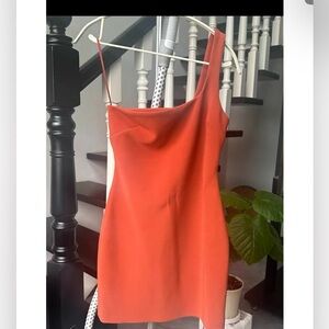 Elegant Orange Women's Dress